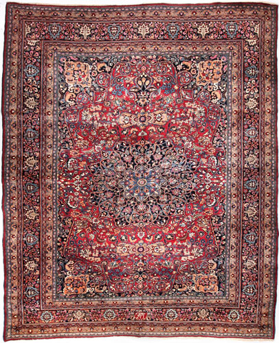 the Cyrus Artisan Semi Antique Persian Mashad rug