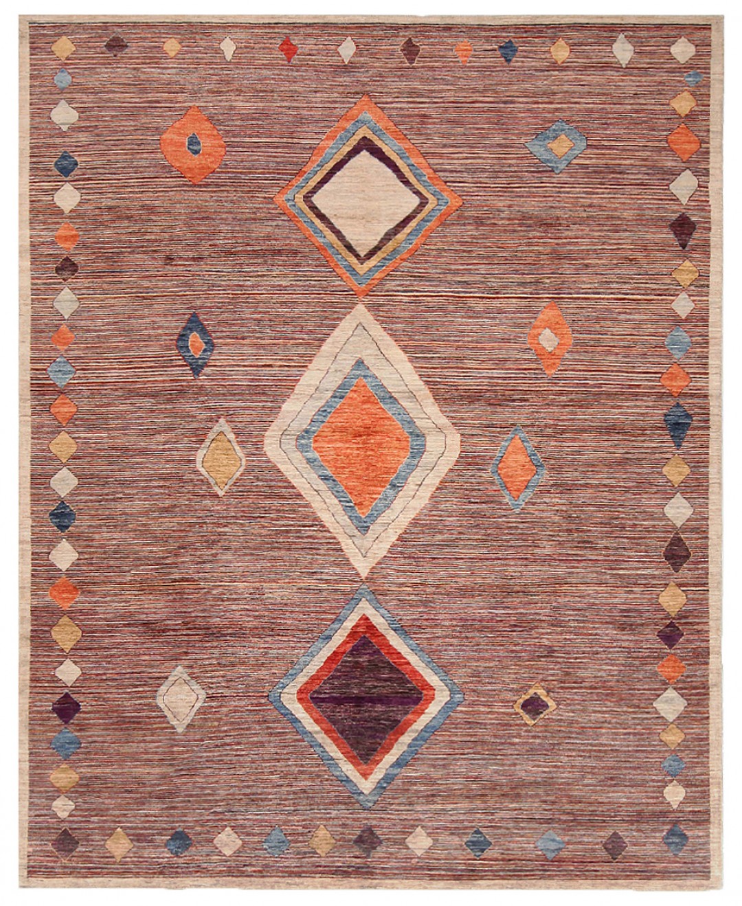 Afghani Gabbeh Tribal Rug for boho chic dining room