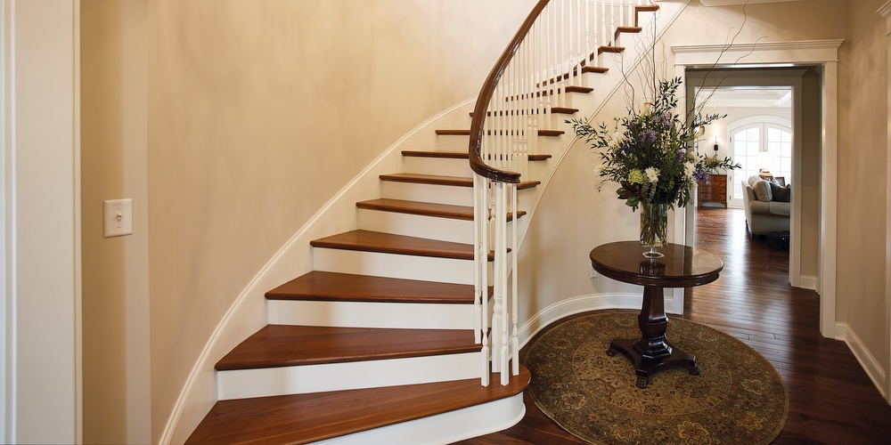 elegant curved staircase design ideas