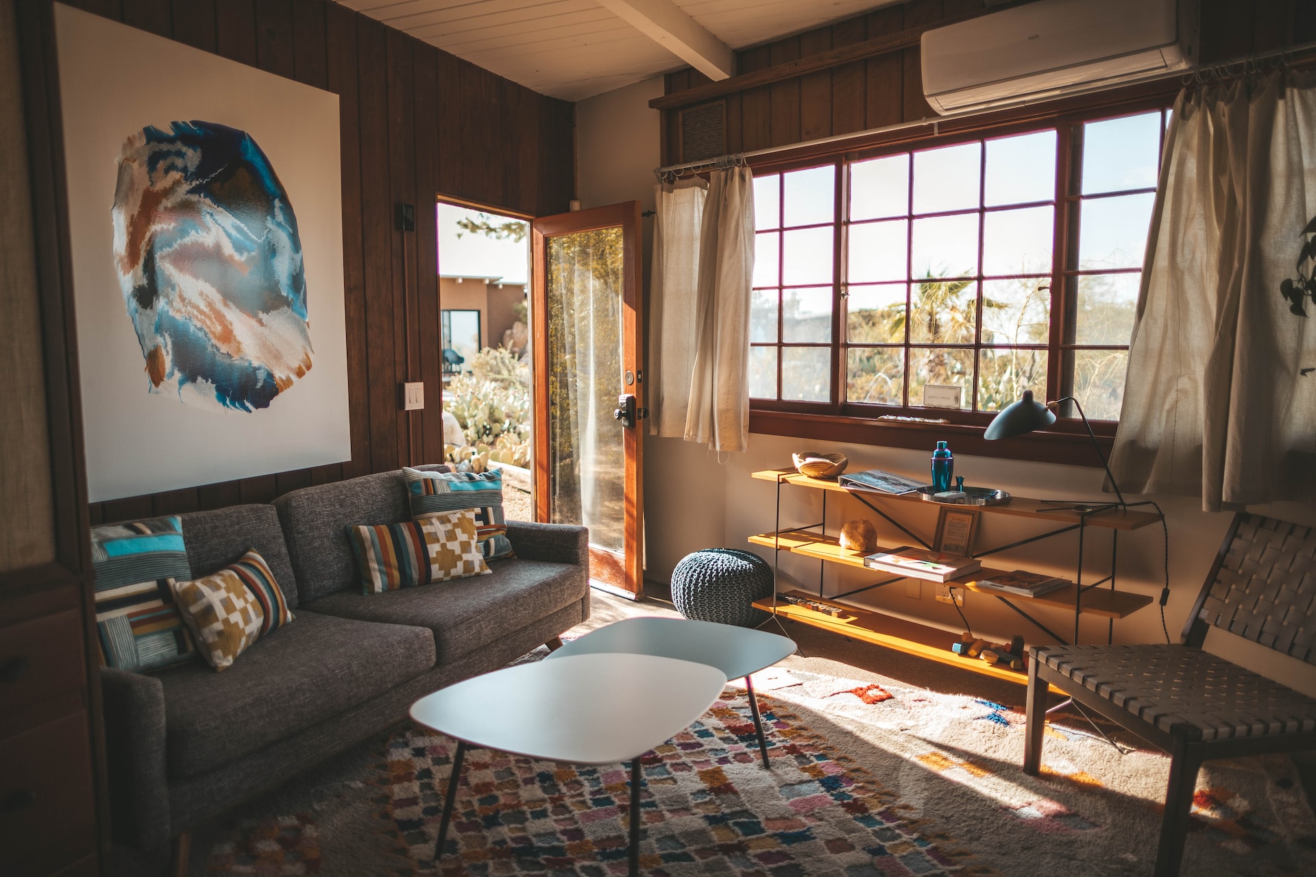 living room with accent furniture