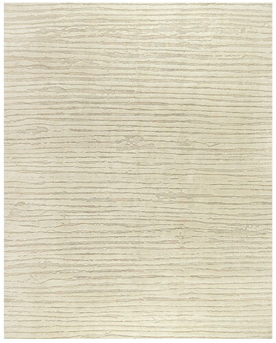 Neutral-colored Barbara Barry Tufenkian Shearling Rug